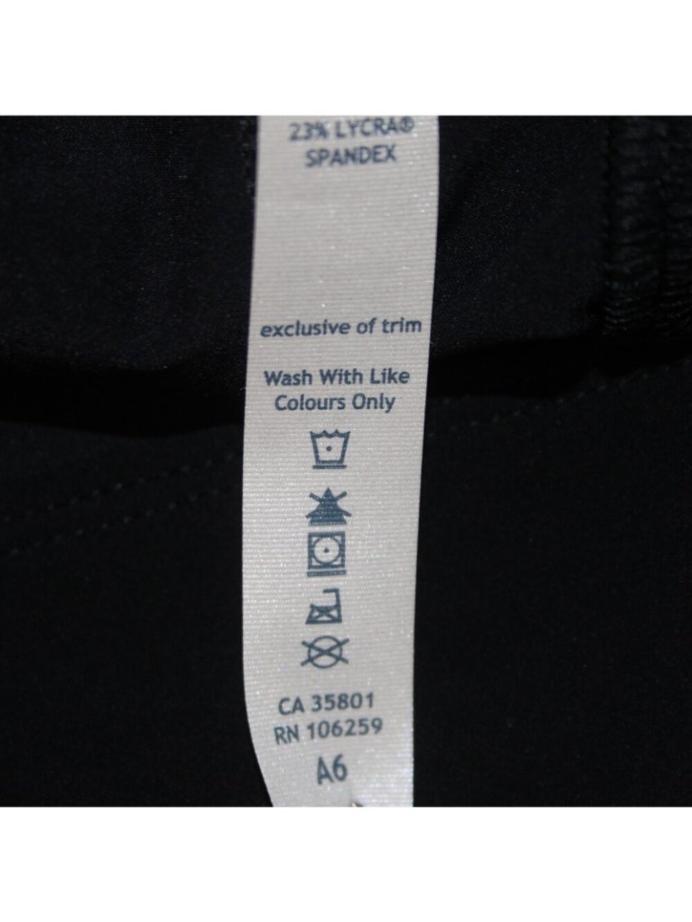 Lululemon Pant Sz 36 Black Pockets Straight Leg Nylon Spandex Pant - Picture 7 of 12